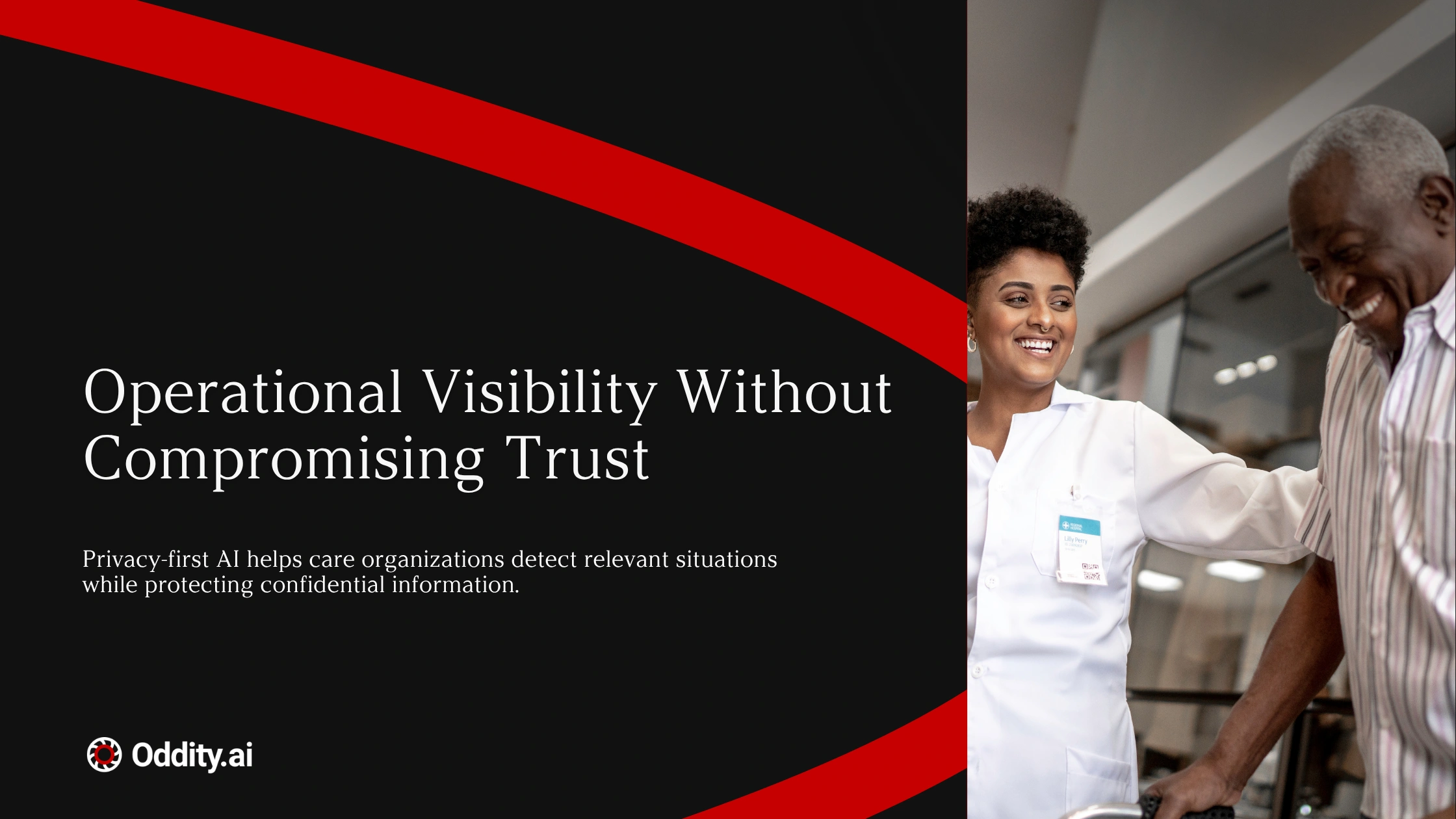 Privacy-first AI in sensitive care environments